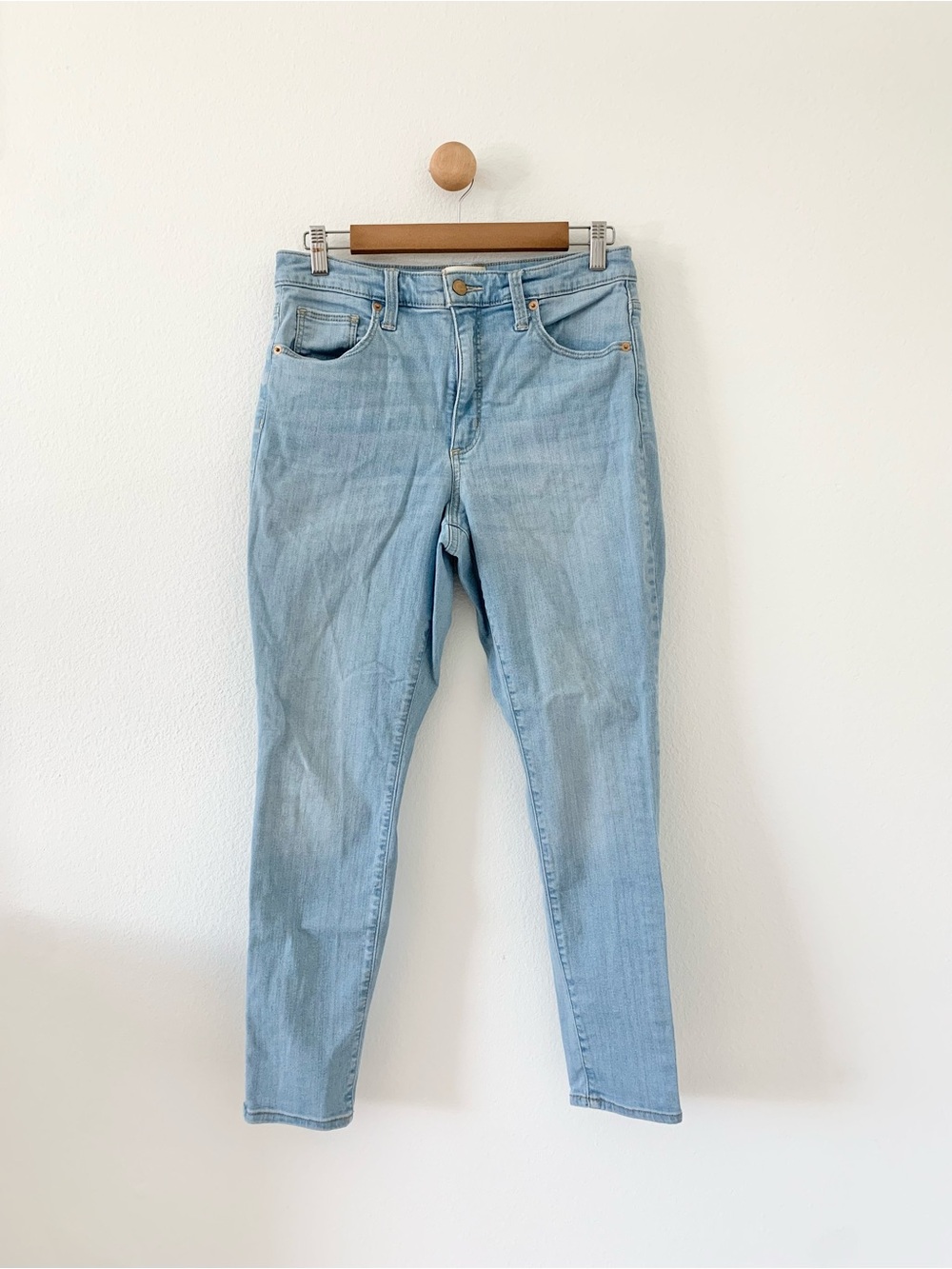 ❤️ 3/15 Universal Thread Blue Light Wash High Rise Skinny Denim Jeans US 10 30S